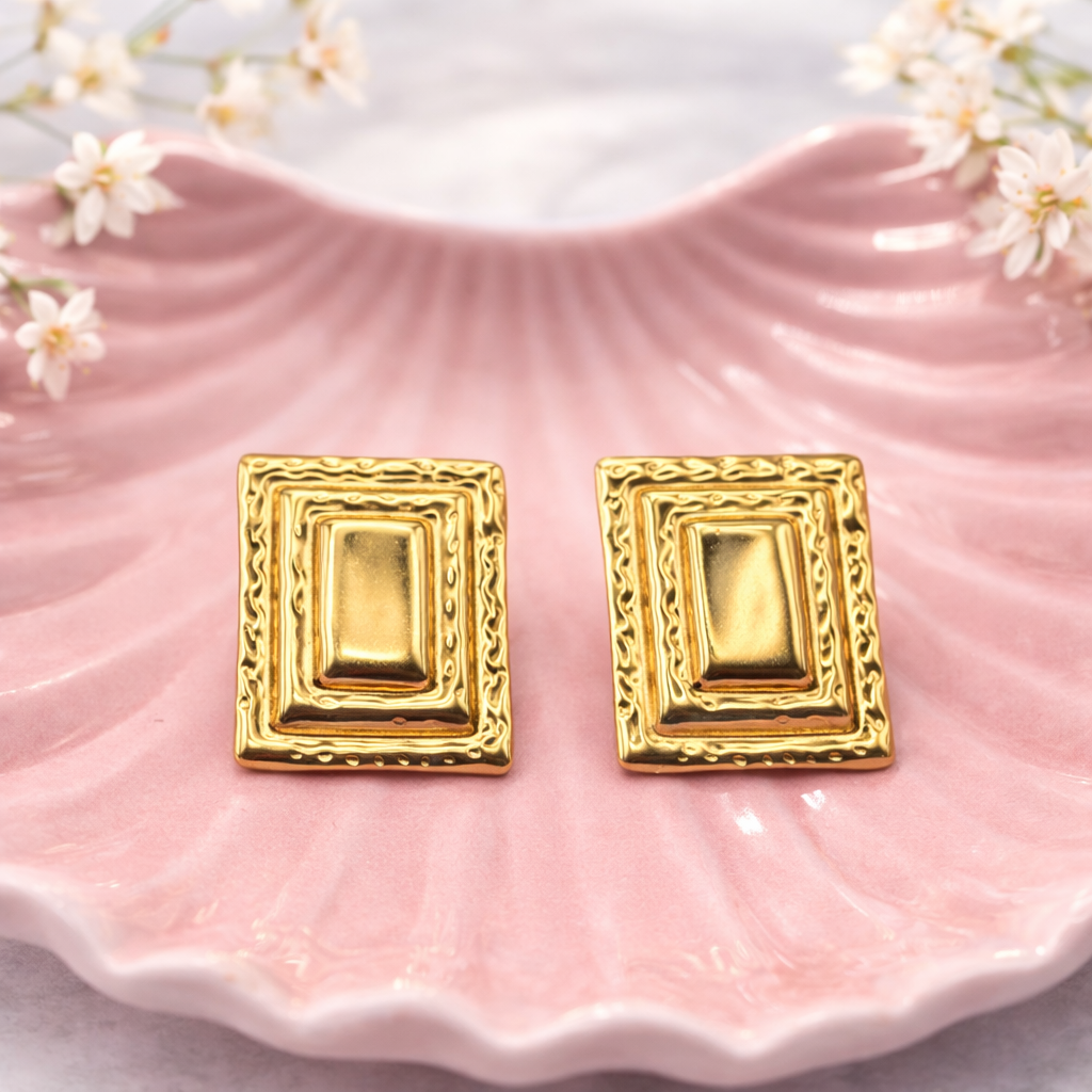 Aro Rectangular Dorado