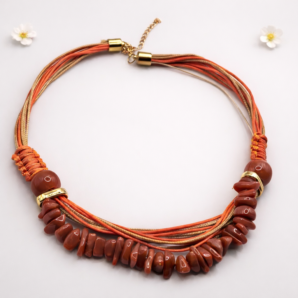 Collar Acrílico Naranja