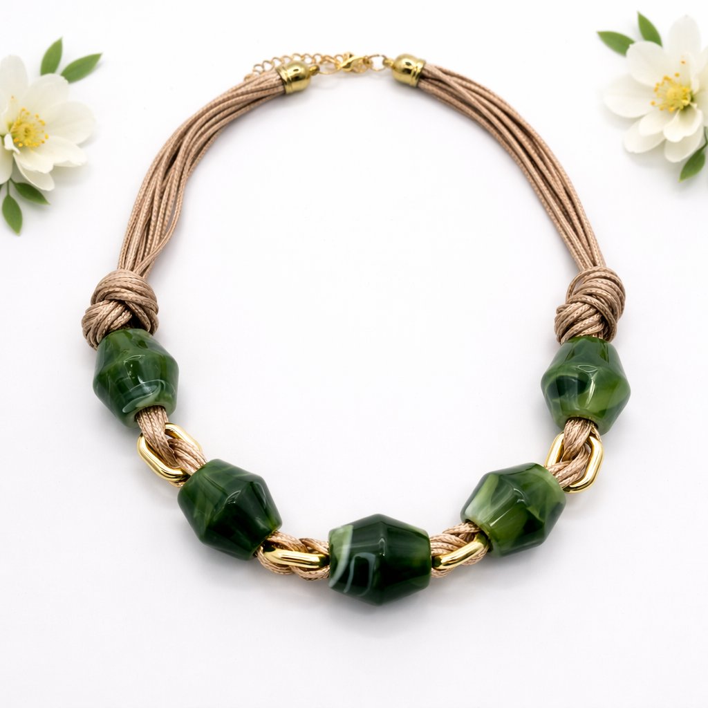 Collar Acrílico Verde