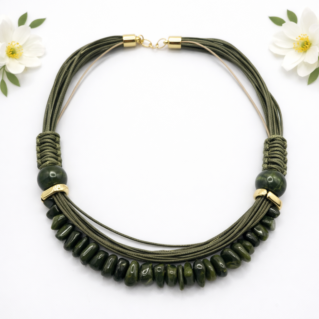 Collar Acrílico Verde