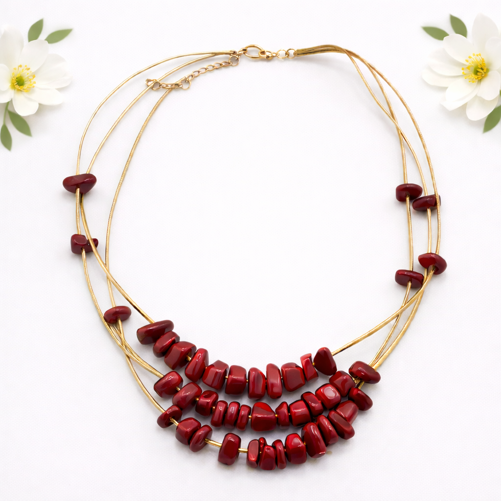 Collar Acrílico Vino