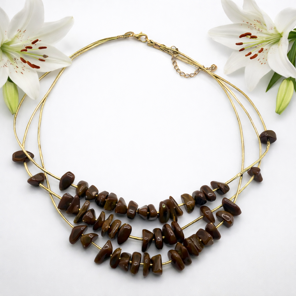 Collar Acrílico Cafe