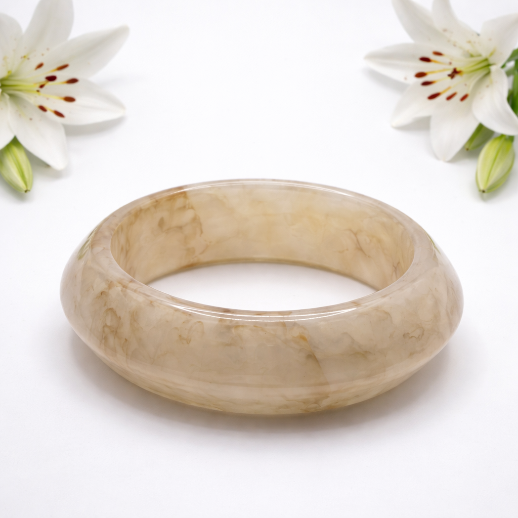 Brazalete Acrílico Beis