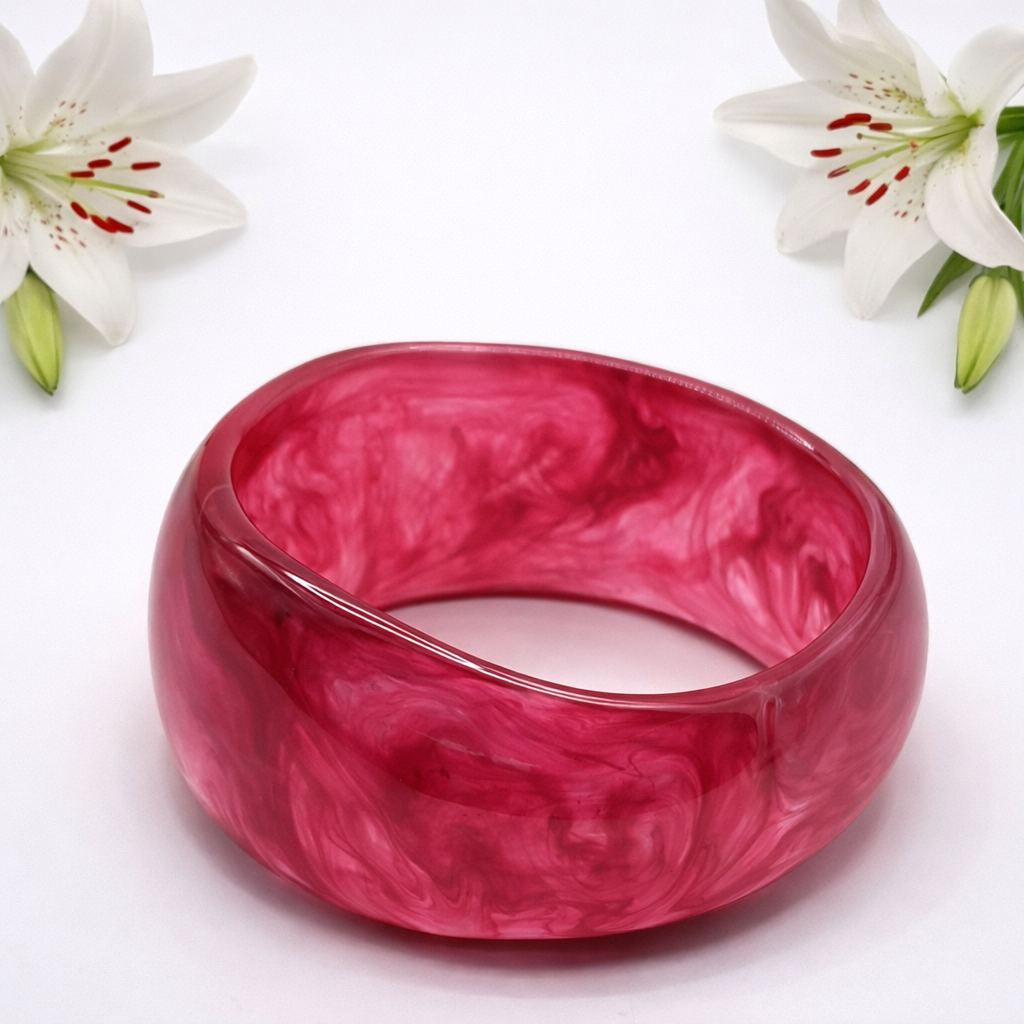Brazalete Acrílico Rojo