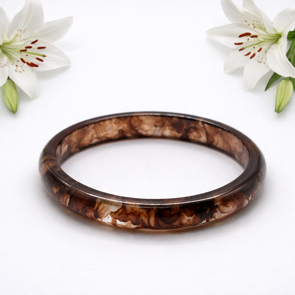 Brazalete Acrílico Café