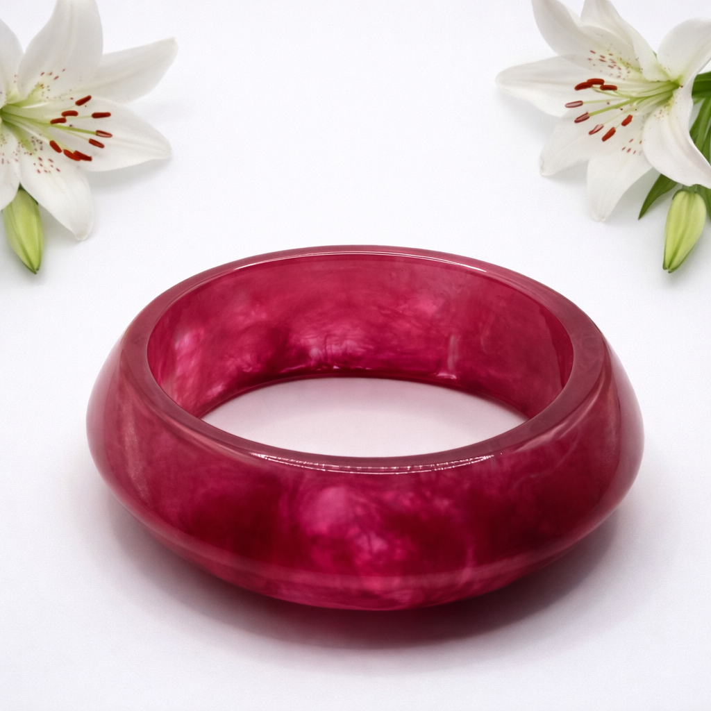 Brazalete Acrílico Rojo