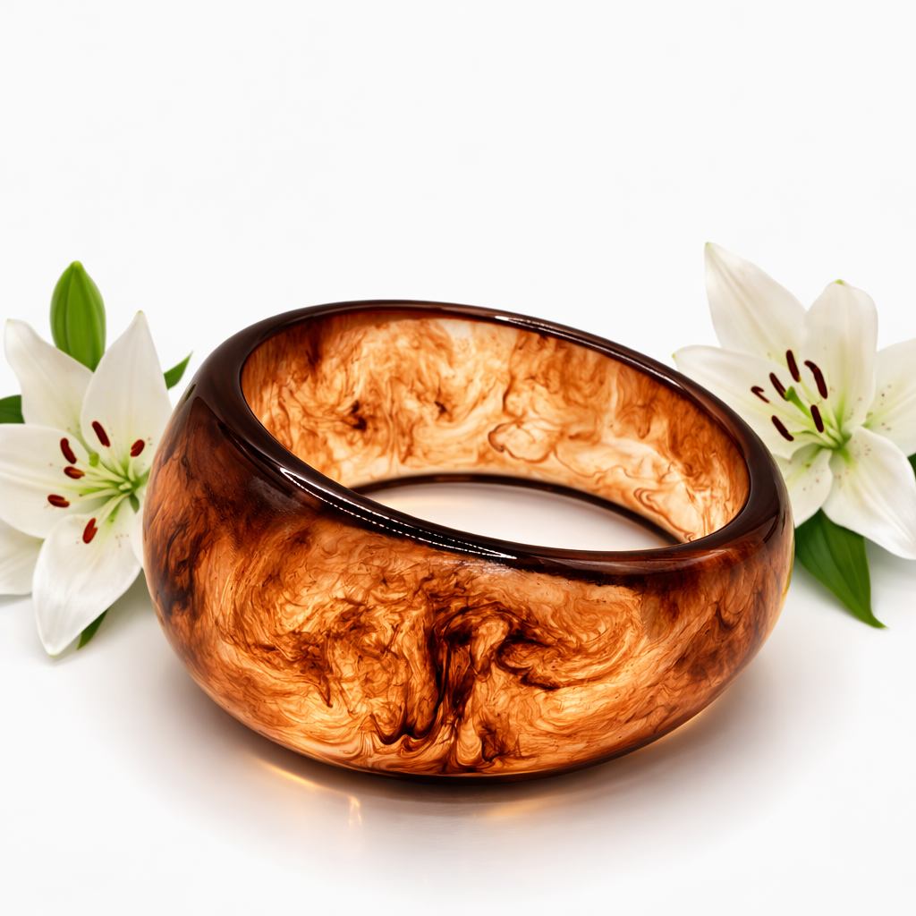 Brazalete Acrílico Asimétrico Degradado