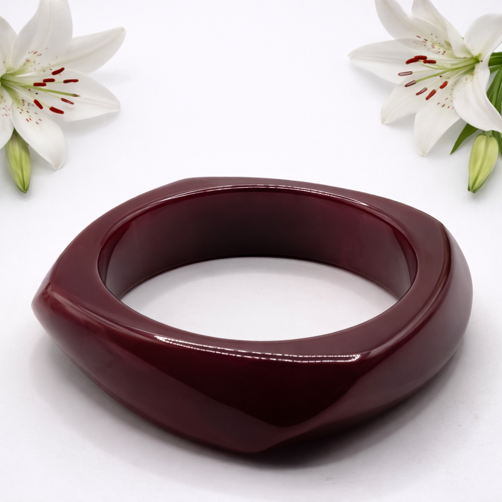 Brazalete Acrílico Vino