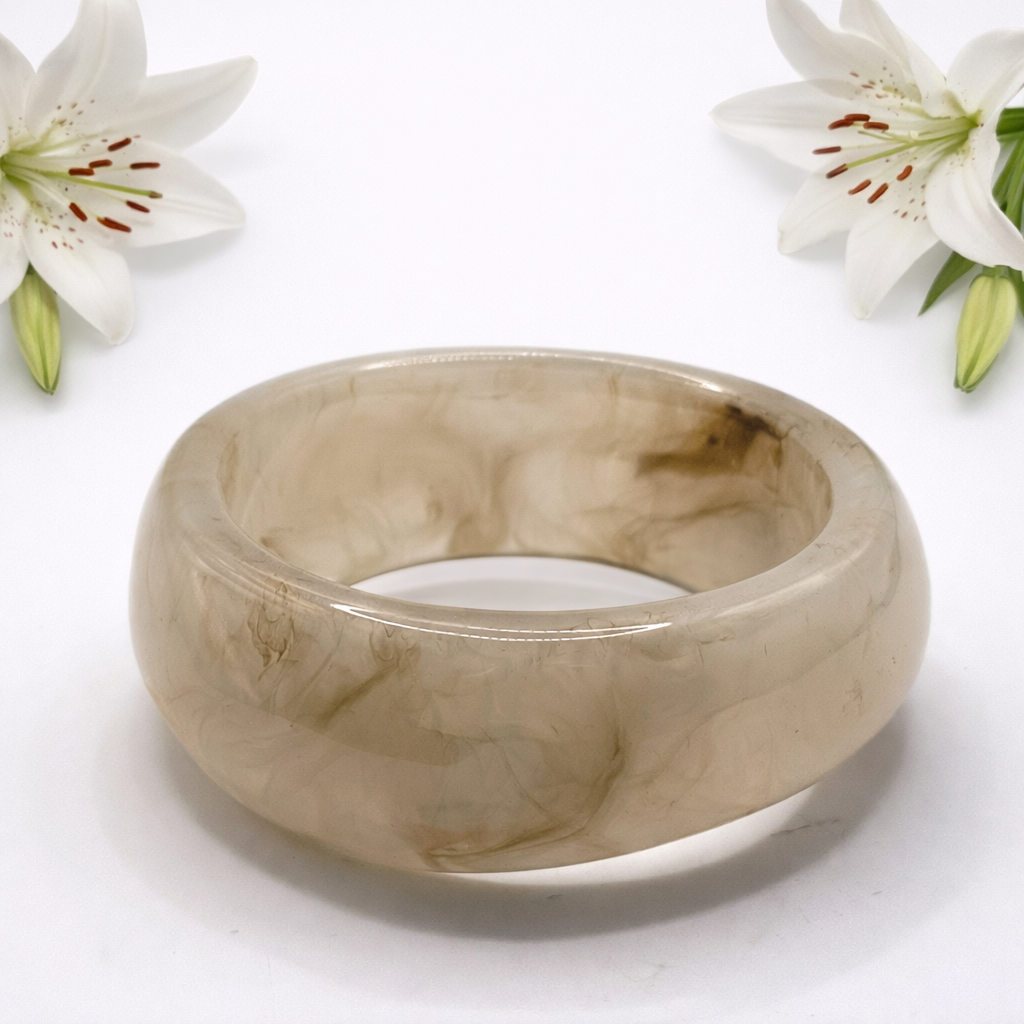 Brazalete Acrílico Beis